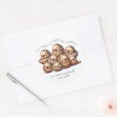 Adorable Anglin" für 8 Niedliche Pangoline Runder Aufkleber (Umschlag)