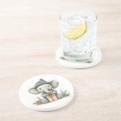 Adorable Animal Christmas Series Baby Elephant Getränkeuntersetzer (Seite)