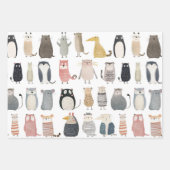 Adorable Animal Collection Geschenkpapier Set (Vorderseite)