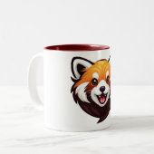 Adorable Animal Face Zweifarbige Tasse (Vorderseite Links)