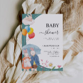 Adorable Animals Baby Dusche Einladung