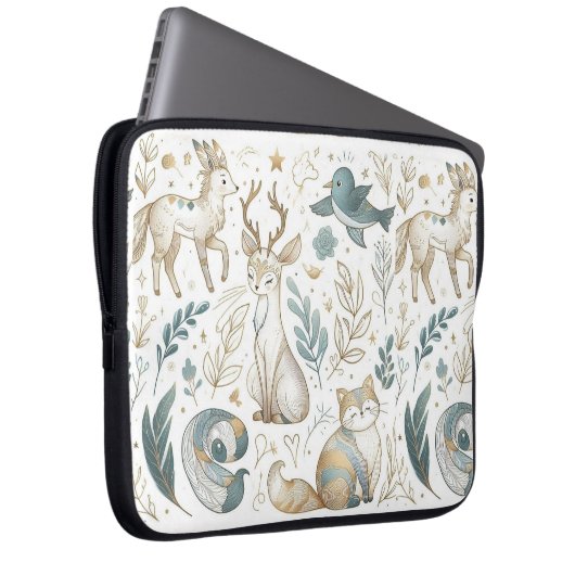 Adorable Animals Electronics Bag Laptopschutzhülle (Vorne Rechts)