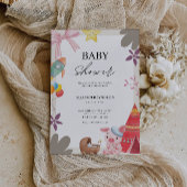 Adorable Animals Kinderdusche Einladung