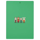 Adorable animals ready for winter klemmbrett (Rückseite)