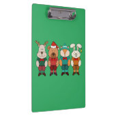 Adorable animals ready for winter klemmbrett (Rechts)
