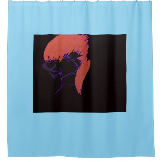 Adorable Animation Character Shower Curtain Duschvorhang (Vorderseite)