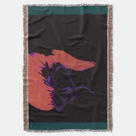 Adorable Animation Character Throw Blanket Decke (Vorderseite Vertikal)