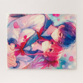 Adorable Anime Themed Valentinstag Puzzle (Horizontal)