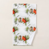Adorable Anna's Hummingbird über Berry Bush Badhandtuch Set (Handtuch)
