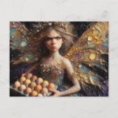 Adorable annoyed Fairy mit Eiern Postkarte (Vorderseite)