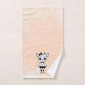 Adorable Antelope Girl - Niedliches Doodle Design Badhandtuch Set (Handtuch)