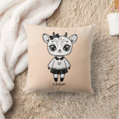 Adorable Antelope Girl - Niedliches Doodle Design Kissen (Decke)