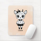 Adorable Antelope Girl - Niedliches Doodle Design Mousepad (Mit Mouse)