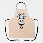 Adorable Antelope Girl - Niedliches Doodle Design Schürze (Vorderseite)