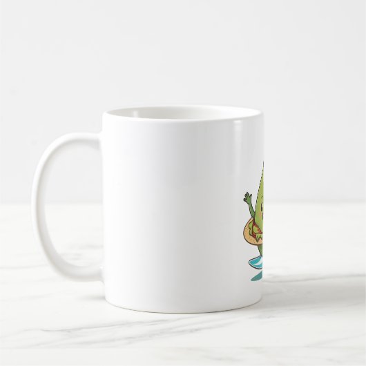 Adorable anthropomorphe Lebensmittelmerkmale - Kaw Kaffeetasse (Links)
