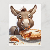 Adorable Apple Pie Donkey Postkarte (Vorderseite)
