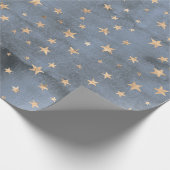 Adorable Aquarelltinkel Goldstar Lavendel Geschenkpapier (Ecke)