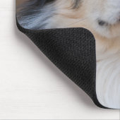 Adorable Australian Shepherd Mix Nah-Up Foto Mousepad (Ecke)