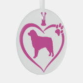 Adorable Australian Shepherd - Ornament Aus Glas (Vorderseite Rechts)