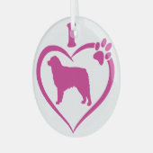 Adorable Australian Shepherd - Ornament Aus Glas (Vorderseite links)
