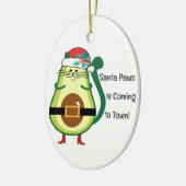 Adorable Avocado Couple Ornament, individualisierb Keramik Ornament (Links)