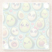 Adorable Avocados Glasuntersetzer (Rückseite)
