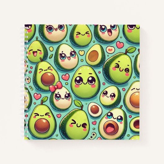 Adorable Avocados Notizblock (Vorderseite)