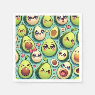 Adorable Avocados Serviette