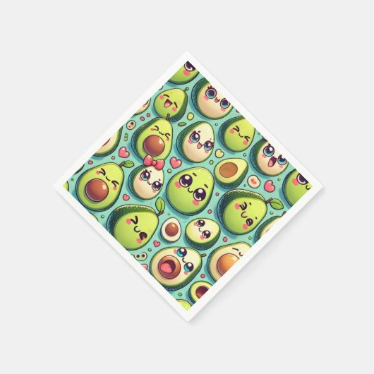 Adorable Avocados Serviette (Ecke)