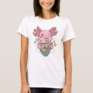 Adorable Axolotl aß Ramen T-Shirt