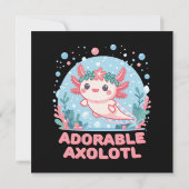 Adorable Axolotl Wasserdichte (Rückseite)