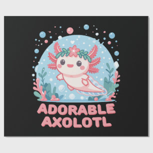 Adorable Axolotl Wasserdichte Geschenkpapier