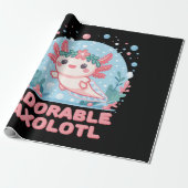 Adorable Axolotl Wasserdichte Geschenkpapier (Ungerollt)
