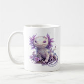 Adorable Axolotl-Zeichen mit Summer Text Design Kaffeetasse (Links)