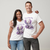 Adorable Axolotl-Zeichen mit Summer Text Design T-Shirt (Unisex)