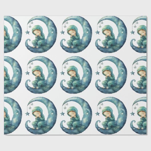 Adorable Baby Boy Packpapier (Flach)