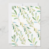 Adorable Baby Bunny Bunny Mama Baby Dusche Einladung (Rückseite)