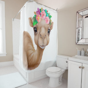 Adorable Baby Camel Duschvorhang