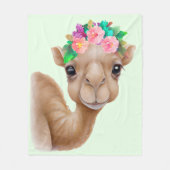 Adorable Baby Camel Fleecedecke (Vorderseite)