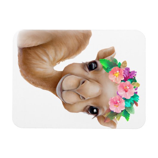 Adorable Baby Camel Magnet (Horizontal)