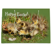 Adorable Baby Canada Gänse auf dem Gras Große Geschenktüte (Vorderseite)