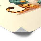 Adorable Baby Cheetah Safari Kinderzimmer Poster (Ecke)