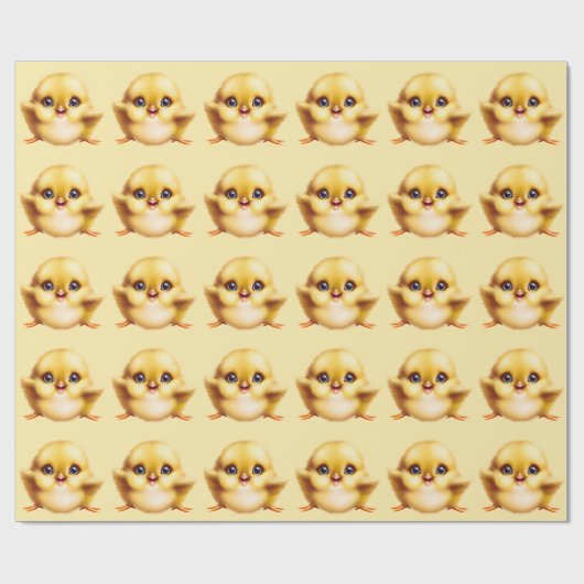 Adorable Baby Chick Geschenkpapier (Flach)