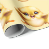 Adorable Baby Chick Geschenkpapier (Rolleneckpunkt)