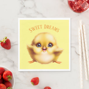 Adorable Baby Chick Serviette