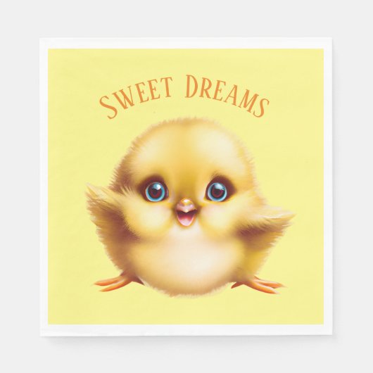 Adorable Baby Chick Serviette (Vorderseite)