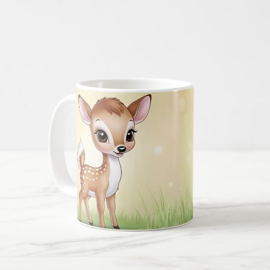 Adorable Baby Deer Tasse (Vorderseite Links)
