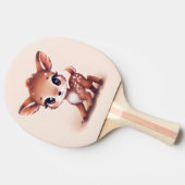 Adorable Baby Deer Tischtennis Schläger (Seitenansicht)