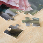 Adorable Baby Dino in rosa Kleid Puzzle (Seite)