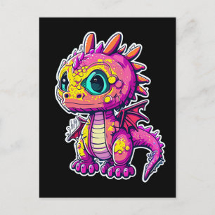 Adorable Baby Dinosaur Jurassic Joy Feiertagspostkarte